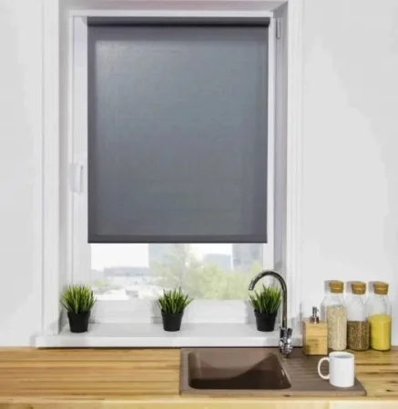 Рулонная штора Лайт LM 30-11 серый, 57х160см