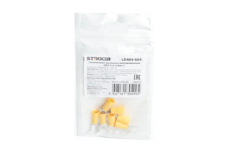 Наконечник вилочный изолированный НВИ 6-4 пак 10шт LD404-604 STEKKER *1