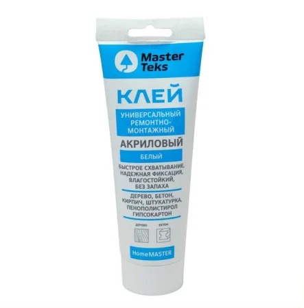 Клей акриловый MasterTeks ремонтно-монтажный белый 400мл 9752926  1 12