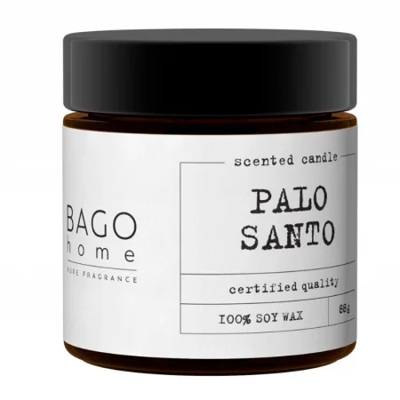 Свеча ароматическая в стекле 88гр Пало санто BHP0302 BAGO home *1