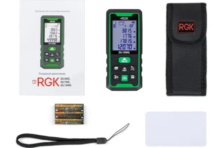 Дальномер лазерный DL100G RGK с угломером 778190  1