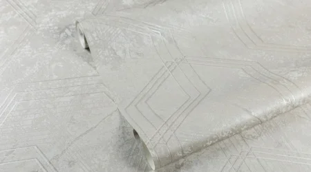 Обои горячего тиснения Аспект 10,05х1,06м Торонто декор серый бежевый 70648-14 *1/6