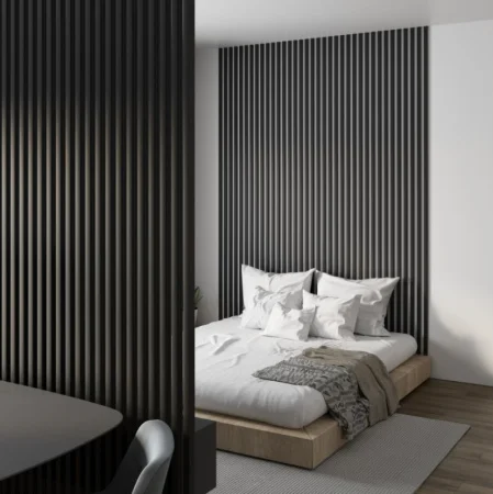 Рейка интерьерная МДФ Stella Милана Black Edition 2700х30х20мм