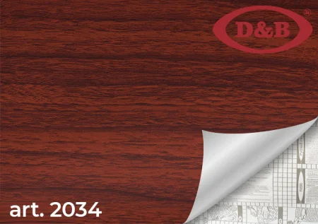 Пленка самоклеящаяся D&B 0,45*8м  дерево красное 2034 *1/20
