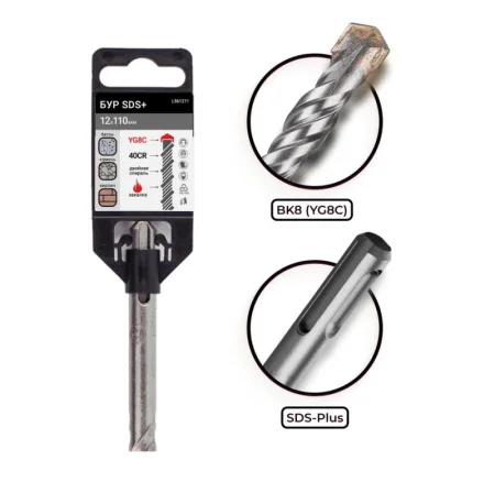 Бур по бетону 12х110мм SDS-plus RAGE by VIRA 561211 *1