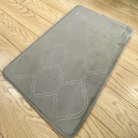 Коврик для ванной комнаты “Memory stripes” Exclusive 50*80 Light Grey серый