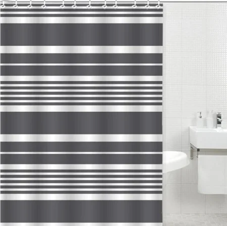 Штора для ванной Gota Rocio Geometry Stripe полиэстер 180х180см 16203