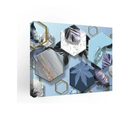 Картина на холсте "Трехмерная геометрия" 40х50см kt45-12977 *1