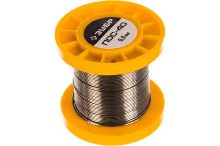 ЗУБР  50 г, 0,8 мм, трубка, ПОС 40, припой (55451-050-08C)