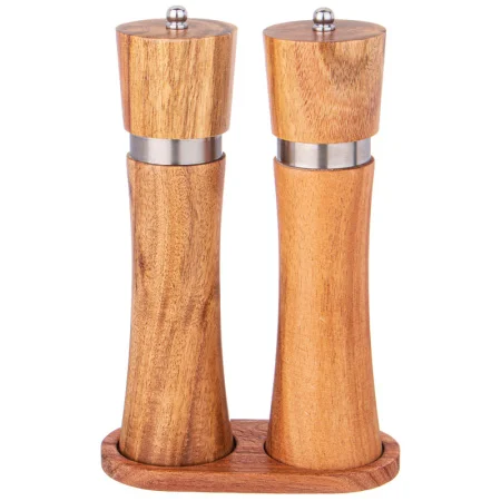 Набор мельниц для специй Agness 2шт на подставке акация 897-115