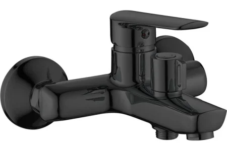 Смеситель Lagos Black для ванны, кор/изл, с аксессуарами, арт. LG54B