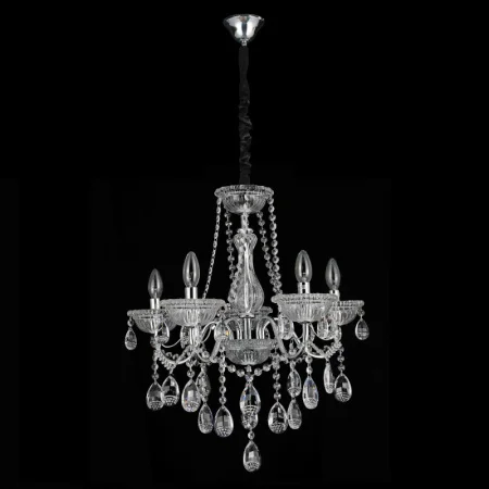Люстра хрустальная 15561/5CR+CL (ЭкономСвет) *1