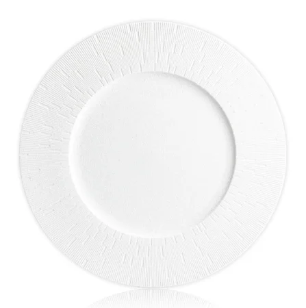 Тарелка обеденная Esprado "Barcode" 24,4см белая фарфор BRCL025WE301 *1
