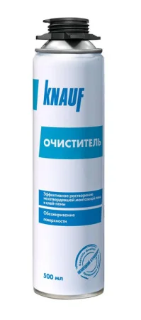 Очиститель монтажной пены и клей-пены KNAUF, 500 мл. (739472) *1/12
