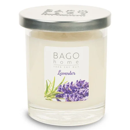Свеча ароматическая в стекле 132гр Лаванда BGH0203 BAGO home *1