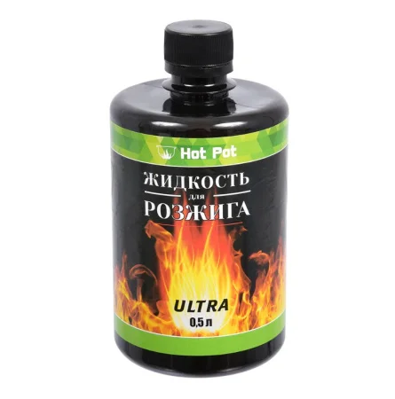 Жидкость для розжига 0,5л углеводородная ULTRA Hot Pot 61380  1 24