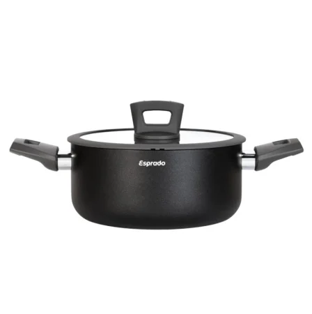 Кастрюля с крышкой 2,7л 20х9,5см алюминий АП индукция Frontera gris Esprado FRGT20GE101 *1