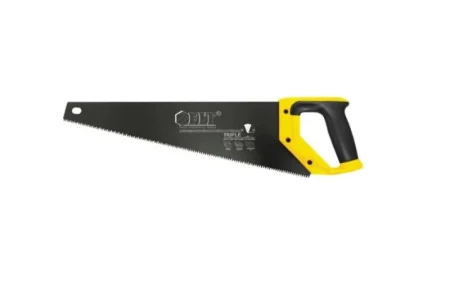 Ножовка по дереву 400 мм прорезиненная рукоятка средний каленый зуб 7 ТPI, 3D заточка Fit IT 40464 *1