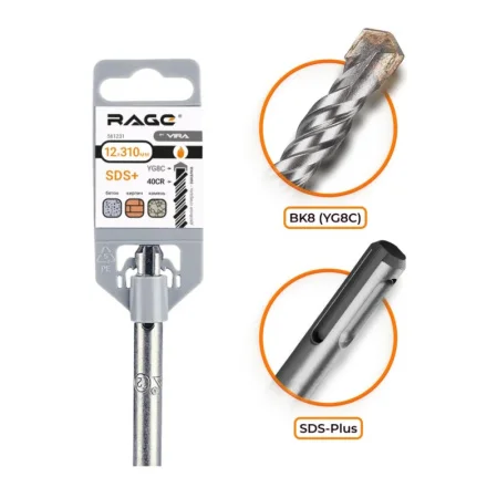 Бур по бетону 12х310мм SDS-plus RAGE by VIRA 561231 *1