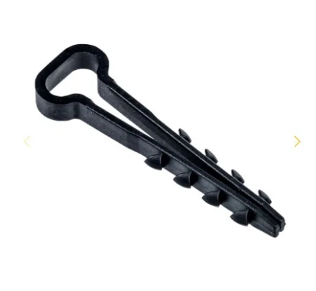 Дюбель-хомут 5х10мм для плоского кабеля нейлон черный (упак 100шт) UDH14-05-10-100-K02 IEK