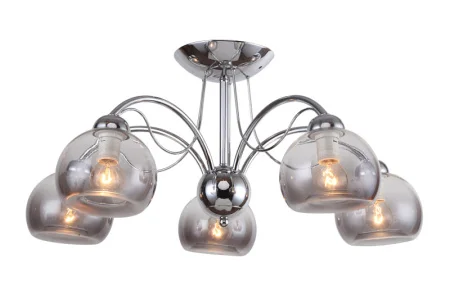 Светильник потолочный LV 9301/5 Бови Хром Е14 40W 610x610x280мм