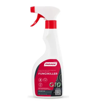Средство для уничтожения грибка Parade G10 Fungikiller Бесцветный 0,5л 0006269