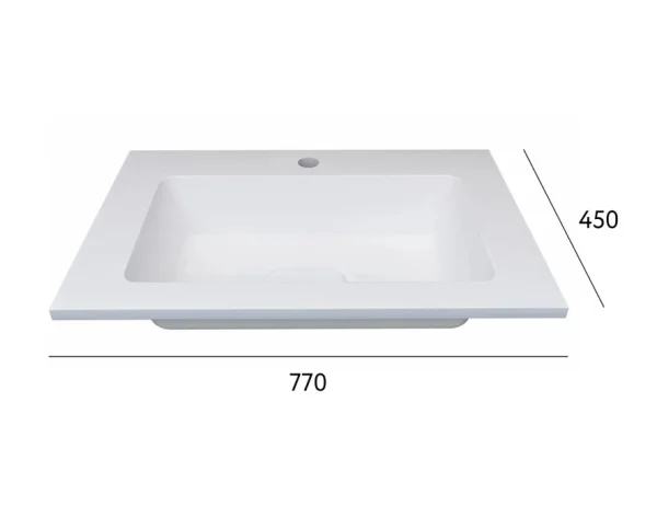 Раковина Modul 80 Mol.08.80/W белый