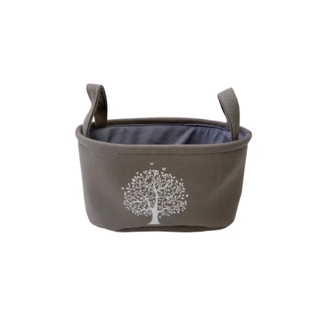 Корзина тканевая для хранения "Сад", Д240 Ш150 В120, серый *1