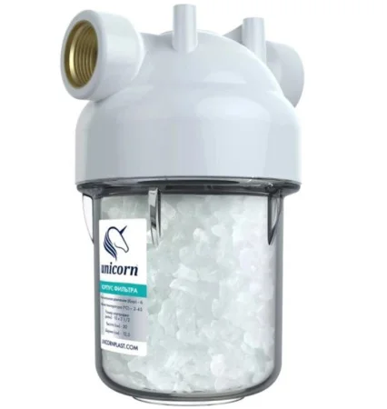 Фильтр магистральный 1/2" ВР/ВР FMР 5" с кристаллами полифосфата KSBP2V + POLIFOS (Unicorn) *1/18