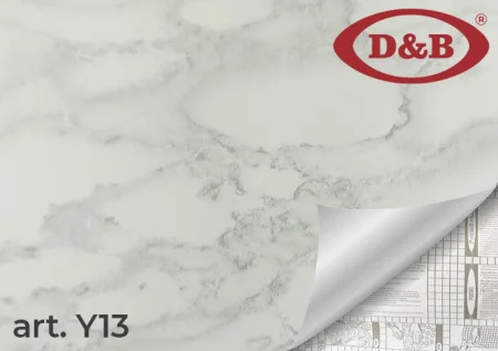 Пленка самоклеящаяся D&B 0,45*8м  мрамор серый  (3814) Y13 *1/20