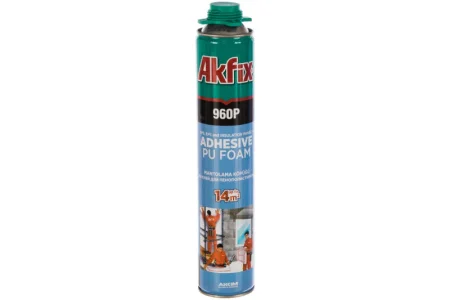 Клей-пена для пенополистирола и пенопласта Akfix 960P, 900 гр. FA009