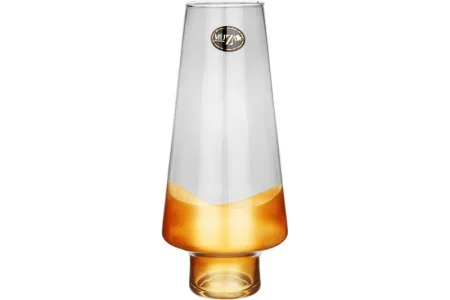 Ваза "MODERN GALA" SMOKY/GOLD 30см 380-907 *1