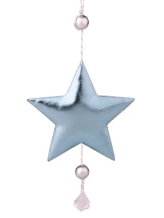 Украшение подвесное Блестящая голубая звездочка 10,5x1,5x28см арт.86364 *1
