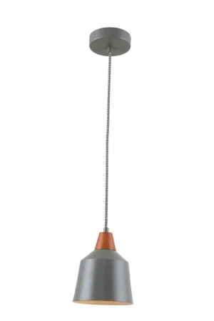 Светильник потолочный LV 9466/1 Риони Серый/дерево Е14 40W 130х130х1500мм