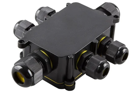 Коробка распаячная ОП 140x100x36мм водонепроницаемая 6 вых. с клеммой IP68 LD526 (Stekker) *1