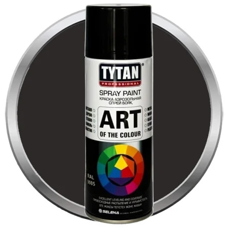 Краска аэрозольная Tytan Professional Art of the colour 400мл черная матовая 9004 93885
