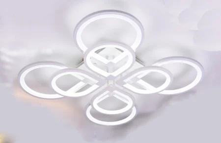 Светильник светодиодный MS 1038 Этолин 208W 3000-6500К Белый IP20 AC180-240V 24960Lm с ПДУ 880х880х1