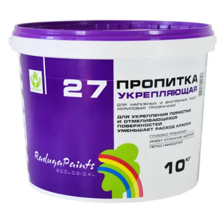 Пропитка акриловая ВДАК Радуга-27 укрепляющая 1кг