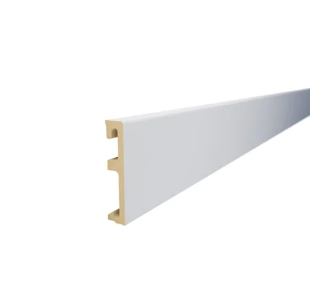 Плинтус напольный SALAG ALPHA 80 White 80х16х2400мм AP81U1