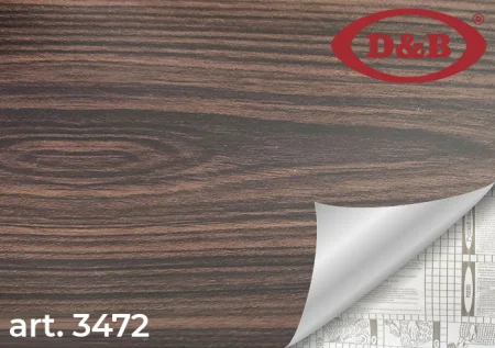 Пленка самоклеящаяся D&B 0,45*8м  дерево темное 3472 *1/20