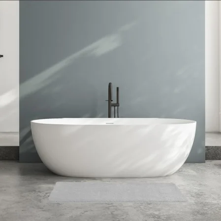 Коврик для ванной "Base" 70х120см микрофибра серый BSQL02Mi12 (Iddis) 