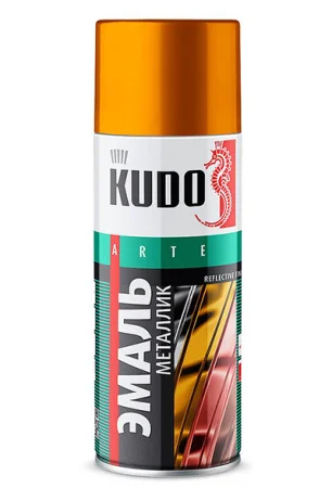 Эмаль аэрозольная Kudo KU-1028 металик золото 520мл