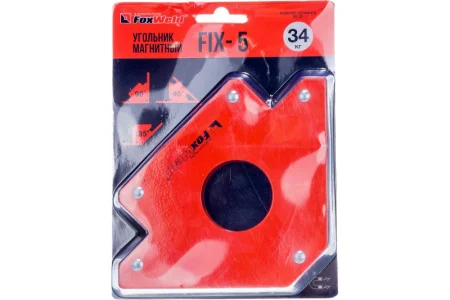 Угольник магнитный FIX-5 45/90/135град, до 34кг FoxWeld 5385 *1/6