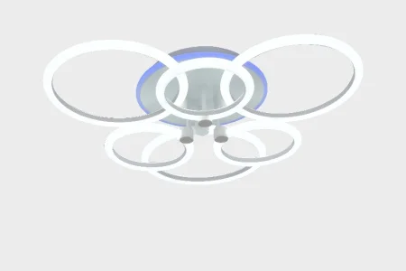 Светильник светодиодный MS 1102/6+1 Эн 130W Белый 3000-6000K диммируемый с ПДУ Ø650 H135