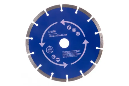 Диск алмазный отрезной сегментный 180х2,2х7х22,2мм сухая и влажная резка по бетону Mos 37214М *1
