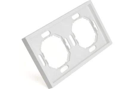 Рамка 2-м "Эмили" белый фарфор soft touch PFR00-5002-01 Stekker *1