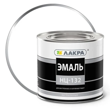 Эмаль НЦ-132 Лакра 0008071 белый 1,7кг