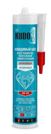 Клей ремонтно-монтажный Невидимый шов, прозрачный KBK-300 Kudo