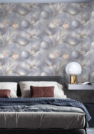 Обои горячего тиснения Palitra Family 10,05х1,06м Faraday декор серый FM72425-62 *1/8