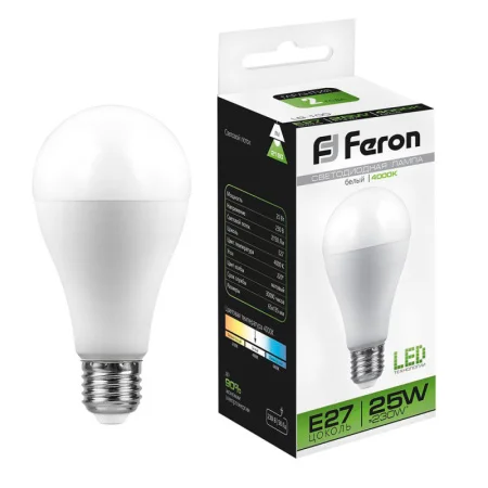 Лампа светодиодная LB-100 Шар E27 25W 175-265V 4000K 25791 (Feron) *1